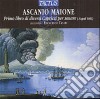 Ascanio Mayone - Libro Primo cd musicale di Tasini Francesco