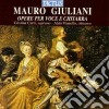Mauro Giuliani - Opere Per Voce E Chitarra cd