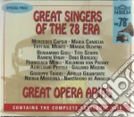 Great Singers Of The 78 Era - Great Opera Arias cd