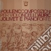 (LP Vinile) Francis Poulenc / Auric Georges - Composizioni Per Violoncello E Pianoforte - Sonata Per Violoncello E Pianoforte- Penassou Pierrevc / Jaqueline Rob cd