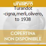 Turandot -cigna,merli,olivero, to 1938 cd musicale di Puccini