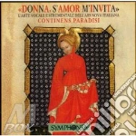 Continens Paradisi - 'Donna S'amor M'invita'' - L'arte Vocale E Strumentale Dell'ars Nova Italiana cd