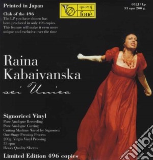 (LP Vinile) Raina Kabaivanska - Sei Unica 180gr lp vinile di Raina Kabaivanska