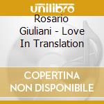 Rosario Giuliani - Love In Translation cd