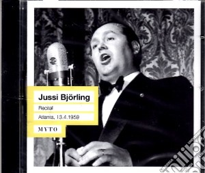 Jussi Bjorling Live Recital (Atlanta 13.04.1959) cd musicale