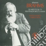 Johannes Brahms - Quartetti Op.51 (per Pianoforte A 4 Mani) cd