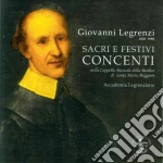 Giovanni Legrenzi - Sacri E Festivi Concenti cd