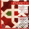 Ildebrando Pizzetti - Canti Della Stagione Alta, 3 Canzoni, 2 Canti D'amore, Preludio, Foglio D'album cd
