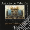 Antonio De Cabezon - Tientos, Duos, Duuiensela, Pavana Con Su Glosa, Himno A 3, Por Un Plasir, ... cd