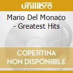 Mario Del Monaco - Greatest Hits cd musicale di Mario Del Monaco