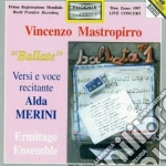 Mastropirro Vincenzo - Versinmusica - 'ballate' cd
