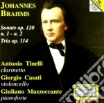 Johannes Brahms - Sonate Per Clarinetto Nn.1 E 2 Op.120, Trio Con Clarinetto Op.114 cd