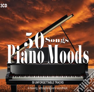 50 Songs Piano Moods / Various (3 Cd) cd musicale