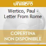 Wertico, Paul - Letter From Rome cd musicale