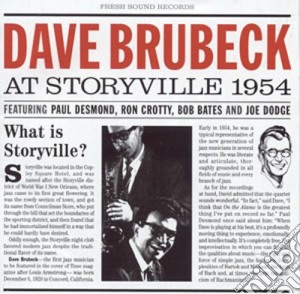 Dave Brubeck - At Storyville 1954 cd musicale di BRUBECK DAVE