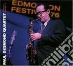 Paul Desmond Quartet - Edmonton Festival'76 cd