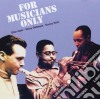 Dizzy Gillespie / Stan Getz / Sonny Stitt - For Musicians Only cd