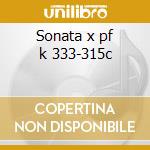 Sonata x pf k 333-315c cd musicale di Wolfgang Amadeus Mozart