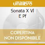 Sonata X Vl E Pf cd musicale di CÉsar Franck