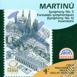 Bohuslav Martinu - Symphony No.5, N.6 (fantasie Sinfoniche) , Invenzioni- Neumann Vaclav cd musicale di Bohuslav Martinu