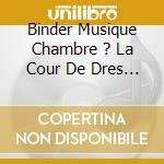 Binder Musique Chambre ? La Cour De Dres - Ensemble Klangschmelze cd musicale