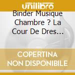 Binder Musique Chambre ? La Cour De Dres - Ensemble Klangschmelze cd