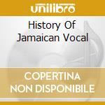 History Of Jamaican Vocal cd
