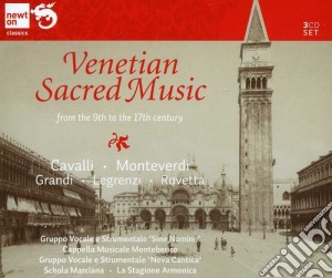 Venetian Sacred Music: Cavalli, Monteverdi.. (3 Cd) cd musicale di Cavalli / Quadris /Schola Marciana