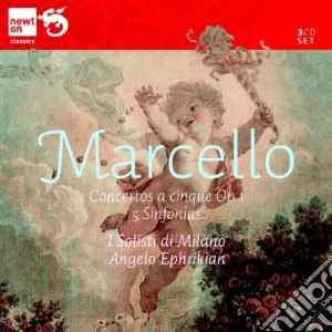 Benedetto Marcello - Concertos A Cinque & 5 Sinfonie (3 Cd) cd musicale di Solisti Di Milano (I)