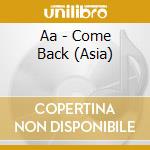 Aa - Come Back (Asia) cd
