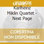 Karlheinz Miklin Quartet - Next Page cd