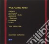 Wolfgang Rihm - Chiffre IV / Am Horizont / Verzeichnis - Studie / Deploration / 2. Streichtrio / Paraphrase / In nuce cd musicale di Rihm