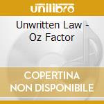 Unwritten Law - Oz Factor cd