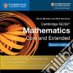 Cambridge IGCSE Mathematics core and extended. Teacher's Resource Access Card. Card con codice di accesso alla piattaforma Elevate. Con espansione online