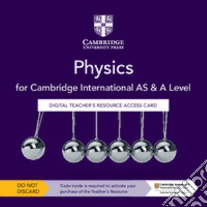 Jones, Graham - Cambridge International As & A Level Physics Digital Teacher'S Resource Access Card [Edizione: Regno Unito] cd musicale di Sang David; Jones Graham; Chadha Gurinder