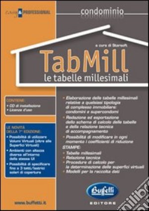 TabMill. Le tabelle millesimali. CD-ROM cd musicale di Starsoft (cur.)