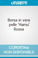 Borsa in vera pelle "Hamu" Rossa