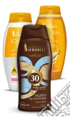 Bundle Confezione Solare - JOJOBA Alta Protezione 30: LATTE SOLARE ALTA PROTEZIONE SPF30 - ANTIETA' DOCCIA GEL OLIO DI JOJOBA E BURRO DI KARITE’ CREMA PER IL CORPO OLIO JOJOBA E BURRO KARITE cosmetico
