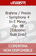 Brahms / Previn - Symphony 4 In E Minor, Op. 98 [Edizione: Stati Uniti] dvd