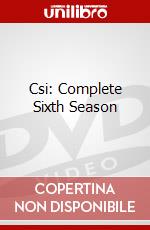 Csi: Complete Sixth Season dvd