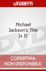 Michael Jackson's This Is It dvd