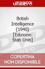 British Intelligence (1940) [Edizione: Stati Uniti] dvd