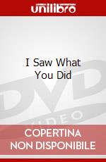 I Saw What You Did dvd