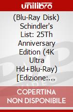 (Blu-Ray Disk) Schindler's List: 25Th Anniversary Edition (4K Ultra Hd+Blu-Ray) [Edizione: Canada] brd