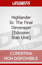 Highlander Iii: The Final Dimension [Edizione: Stati Uniti] dvd