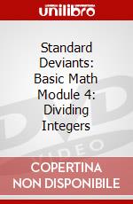 Standard Deviants: Basic Math Module 4: Dividing Integers dvd