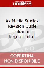 As Media Studies Revision Guide [Edizione: Regno Unito] dvd