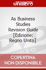 As Business Studies Revision Guide [Edizione: Regno Unito] dvd