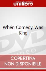When Comedy Was King dvd