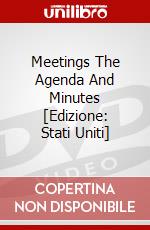 Meetings The Agenda And Minutes [Edizione: Stati Uniti] dvd